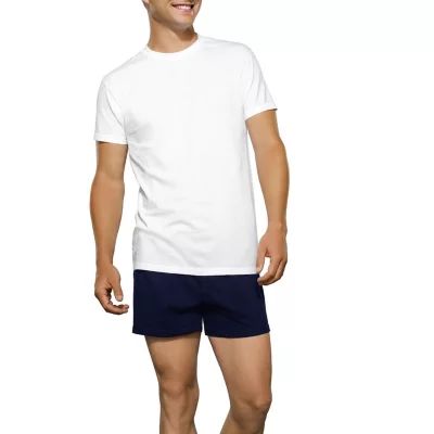 Fruit of the Loom Mens 3 Pack Short Sleeve Crew Neck Moisture Wicking T-Shirt Tall