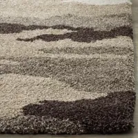 Safavieh Shag Collection Aleah Camouflage Runner Rug