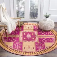 Safavieh Classic Vintage Collection Waylon Geometric Round Area Rug