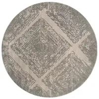 Safavieh Meadow Collection Myrtle Geometric Round Area Rug