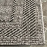 Safavieh Courtyard Collection Lorna Stripe Indoor/Outdoor Runner Rug