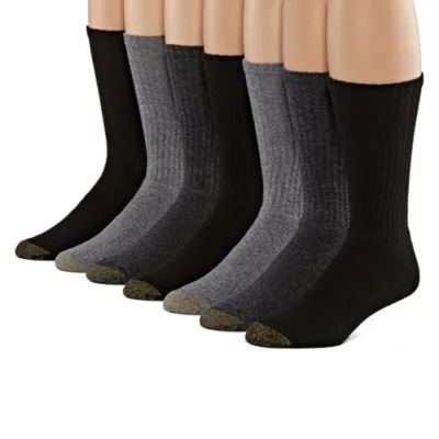 Gold Toe Harrington Men's 6 + 1 Bonus Pair Crew Socks