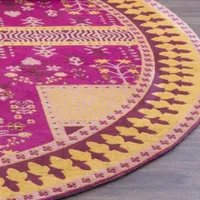 Safavieh Classic Vintage Collection Waylon Geometric Round Area Rug