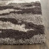 Safavieh Shag Collection Aleah Camouflage Runner Rug