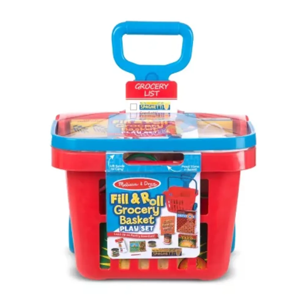 Melissa & Doug Fill And Roll Grocery Basket Housekeeping Toy