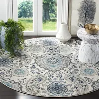 Safavieh Madison Collection Baldric Floral Round Area Rug