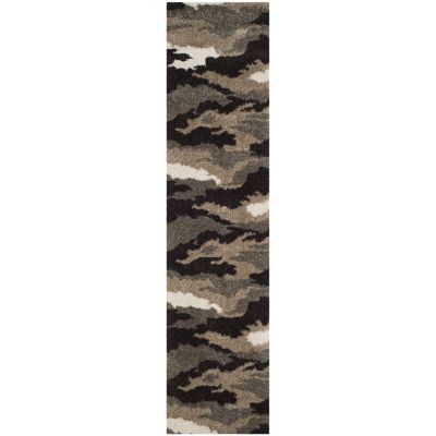 Safavieh Shag Collection Aleah Camouflage Runner Rug