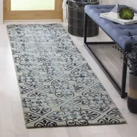 Safavieh Dip Dye Collection Jacinda Damask Runner Rug