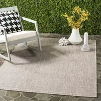 Safavieh Courtyard Collection Dallas Stripe Indoor/Outdoor Square Area Rug