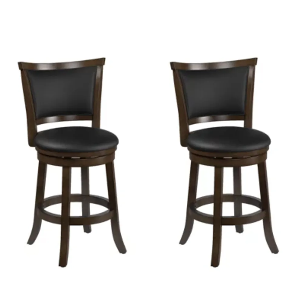 Woodgrove Swivel Bar Stool Pair