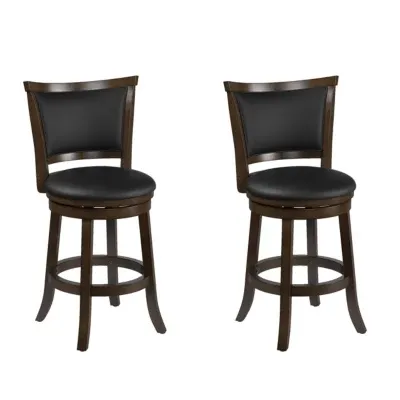 Woodgrove Swivel Bar Stool Pair