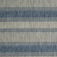 Safavieh Courtyard Collection Jessy Stripe Indoor/Outdoor Runner Rug