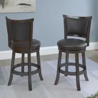 Woodgrove Swivel Bar Stool Pair