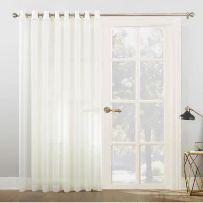 No 918 Emily Patio Sheer Grommet Top Single Door Curtains