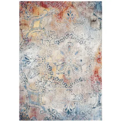 Safavieh Monray Collection Tamzen Geometric Round Area Rug