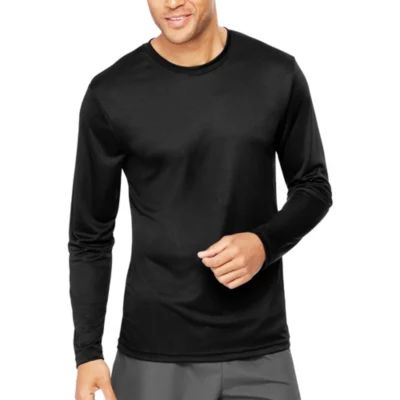 Hanes Mens Crew Neck Long Sleeve T-Shirt