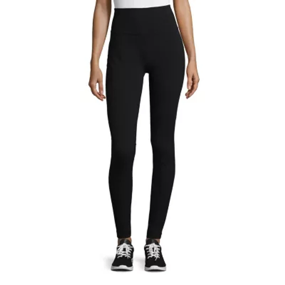 St. John's Bay Womens Mid Rise Active Full Length Leggings