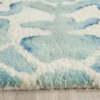 Safavieh Dip Dye Collection Durward Floral Round Area Rug