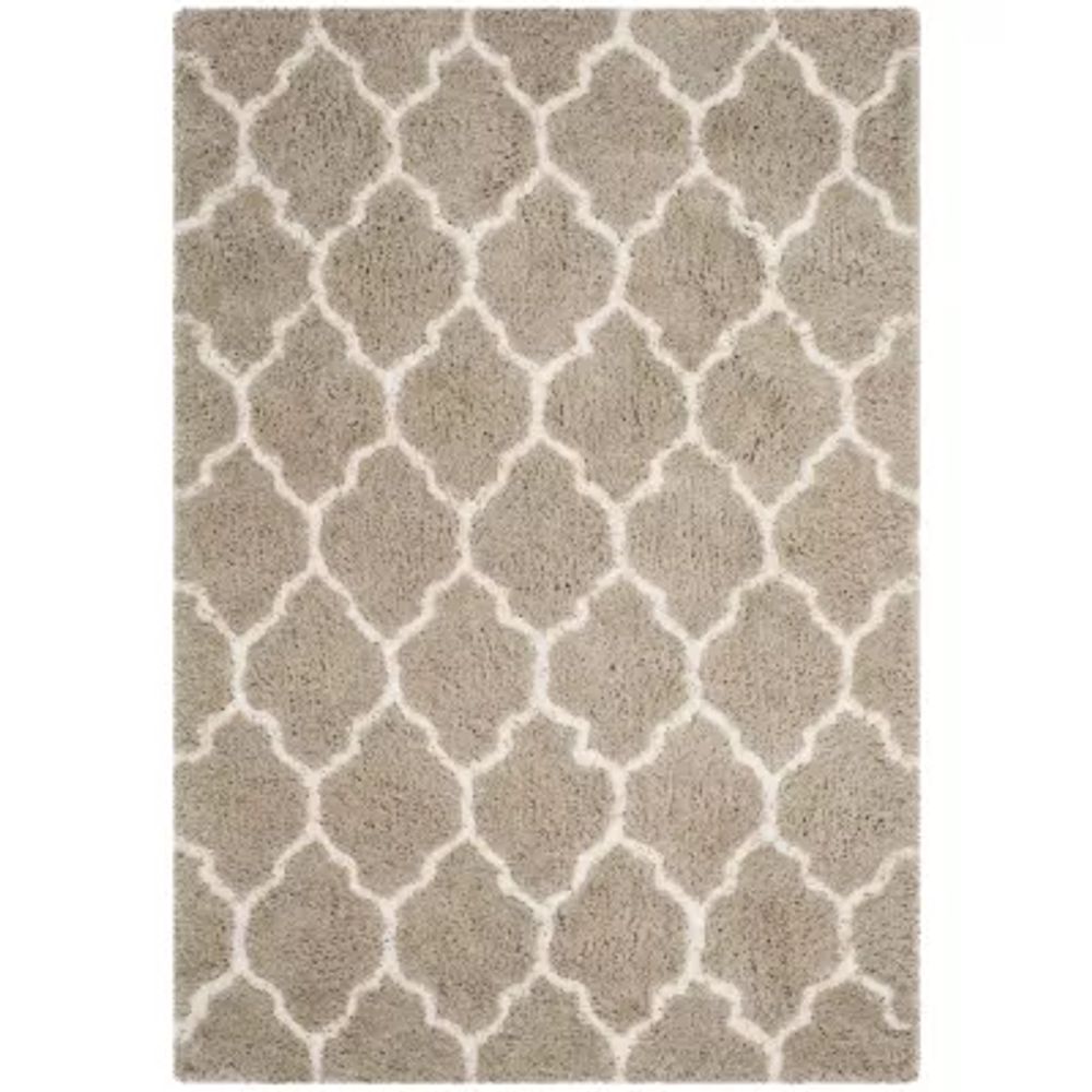 Safavieh Toronto Shag Collection Nanda Geometric Area Rug