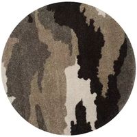 Safavieh Shag Collection Aleah Camouflage Round Area Rug