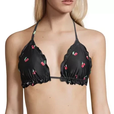City Streets Bikini Halter Swimsuit Top Juniors