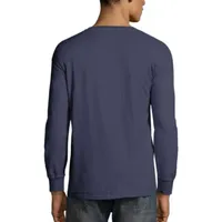 Hanes Men's ComfortWash Garment-Dyed Long Sleeve Tee with Pocket