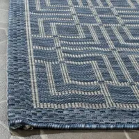 Safavieh Courtyard Collection Adelaide Geometric Indoor/Outdoor Runner Rug