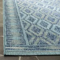 Safavieh Courtyard Collection Trent Geometric Indoor/Outdoor Runner Rug