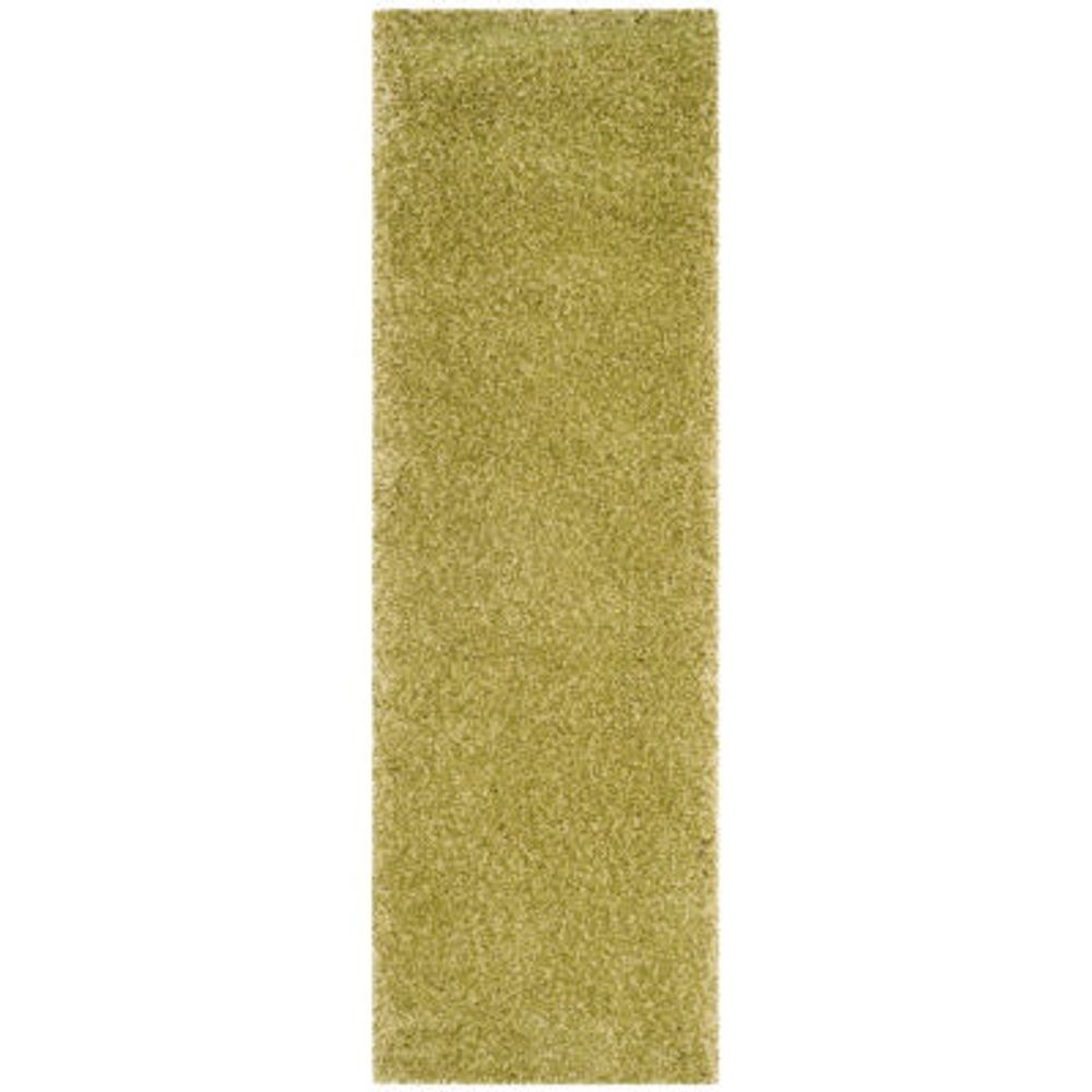 Safavieh Santa Monica Shag Collection Ainsley Solid Runner Rug