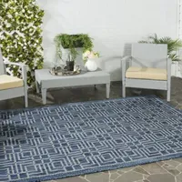 Safavieh Courtyard Collection Adelaide Geometric Indoor/Outdoor Area Rug