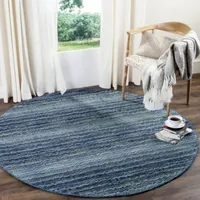 Safavieh Himalaya Collection Altan Striped Round Area Rug