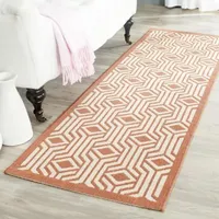 Safavieh Courtyard Collection Dorothy Geometric Indoor/Outdoor Runner Rug