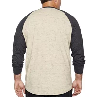 The Foundry Big & Tall Supply Co.- Mens Long Sleeve Henley Shirt