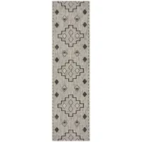 Safavieh Courtyard Collection Ambrose Geometric Indoor/Outdoor Runner Rug