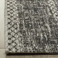 Safavieh Courtyard Collection Elena Geometric Indoor/Outdoor Runner Rug