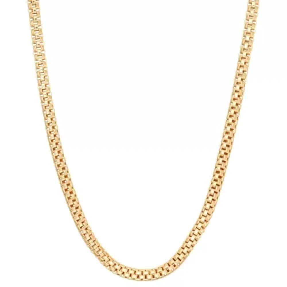 Womens 14K Gold Over Silver Link Necklace