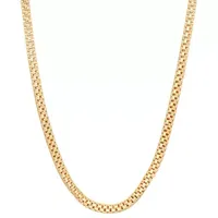 Womens 14K Gold Over Silver Link Necklace