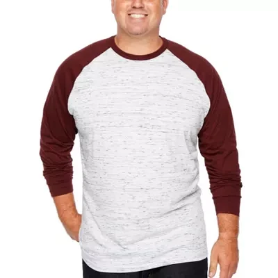 The Foundry Big & Tall Supply Co. Mens Crew Neck Long Sleeve T-Shirt