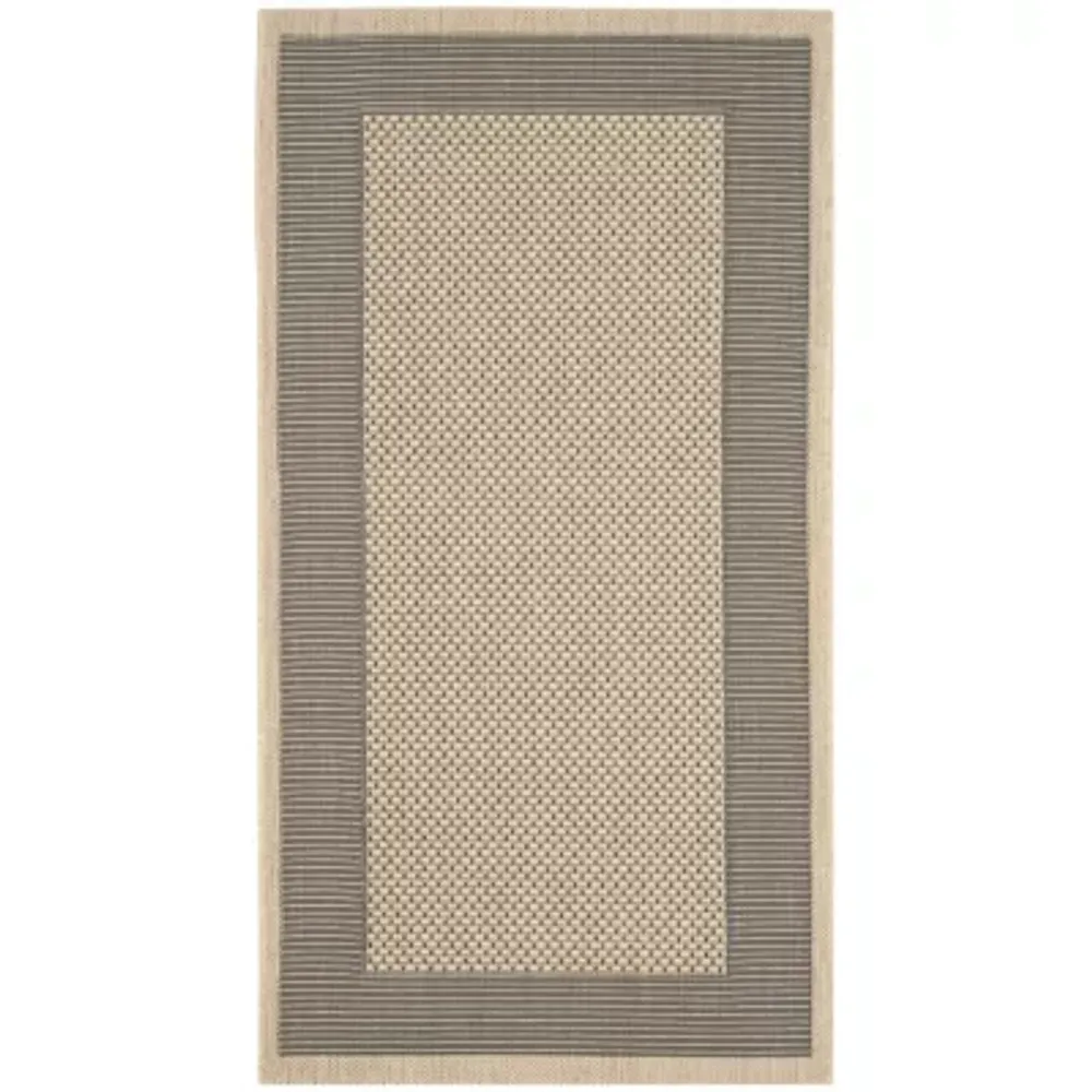 Safavieh Courtyard Collection Trina Bordered Indoor/Outdoor Area Rug