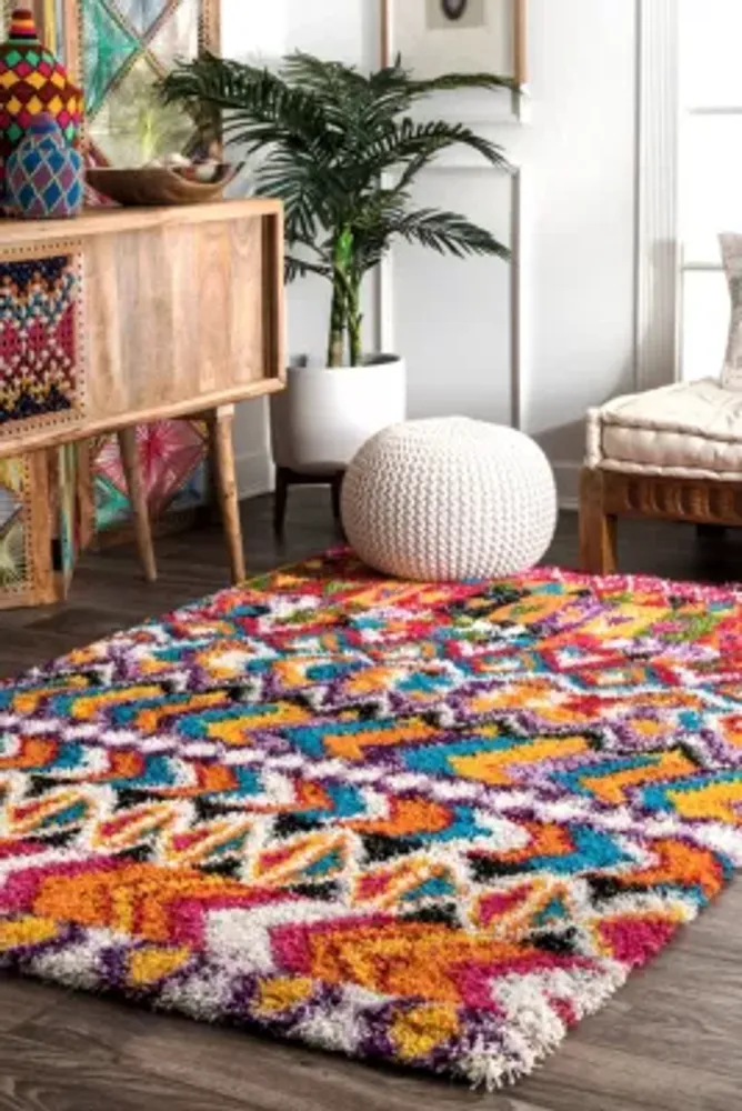 nuLoom Hussey Moroccan Shaggy Area Rug