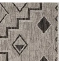 Safavieh Courtyard Collection Ambrose Geometric Indoor/Outdoor Runner Rug