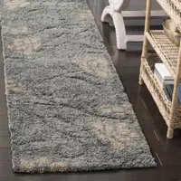 Safavieh Shag Collection Brock Floral Runner Rug