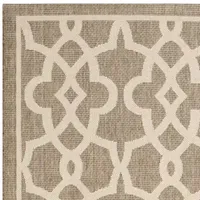 Safavieh Courtyard Collection Ariana Oriental Indoor/Outdoor Runner Rug