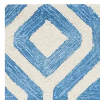 Safavieh Dip Dye Collection Lucian Geometric Runner Rug