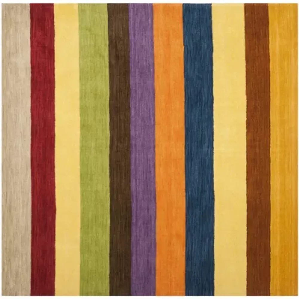 Safavieh Himalaya Collection Jessalyn Striped Square Area Rug