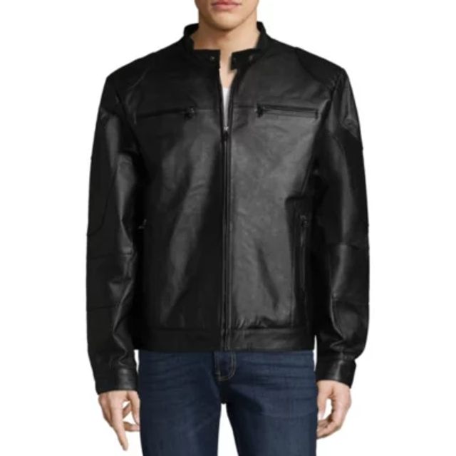 Polo Ralph Lauren Brooklands Cafe Lambskin Leather Racer Jacket