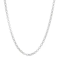 16 Inch Solid Link Chain Necklace