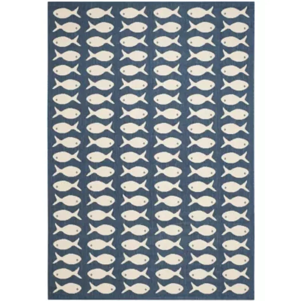 Safavieh Courtyard Collection Alfred Geometric Indoor/Outdoor Area Rug