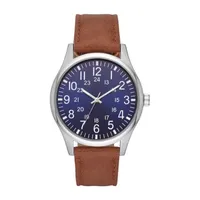 Mens Brown Strap Watch Fmdjo140