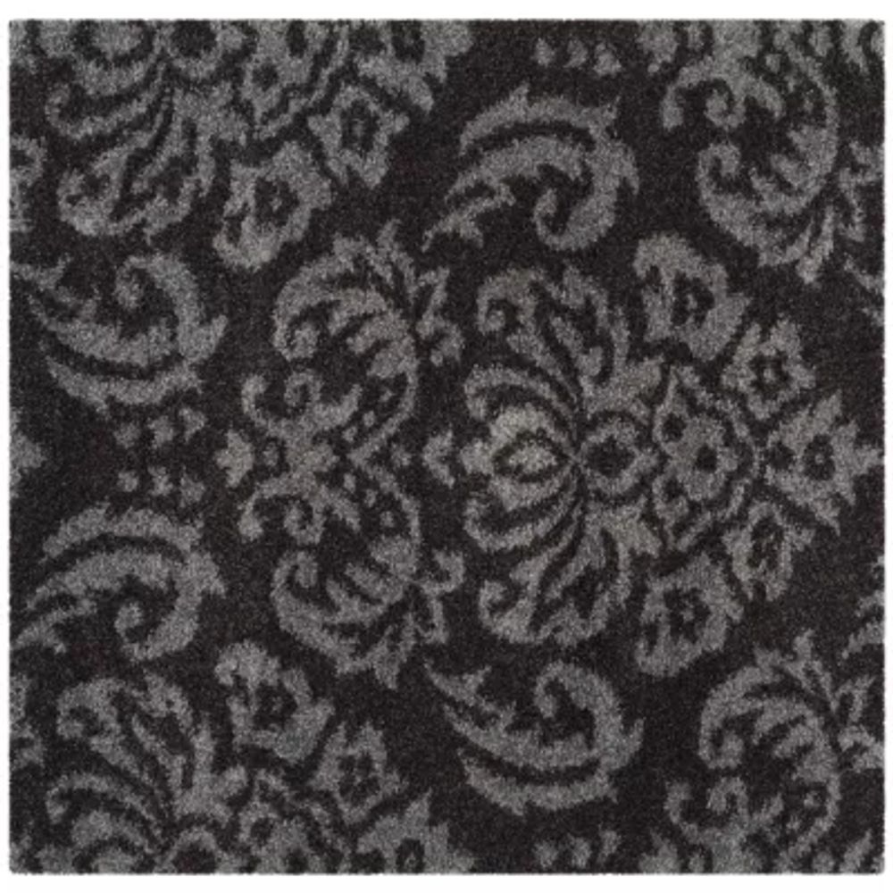 Safavieh Shag Collection Mario Damask Square Area Rug